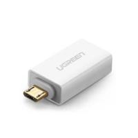 Переходник Ugreen OTG USB 2.0 AF to Micro 5P US195 white Фото
