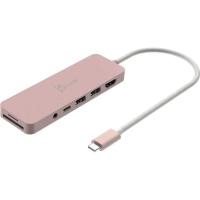 Концентратор J5create USB-C 6-in-1 2xUSB 3.2 + USB-C PD + HDMI 4K + SD/T Фото