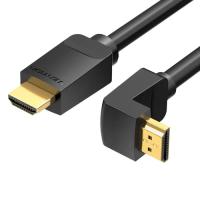 Кабель мультимедийный Vention HDMI M to HDMI M 3.0m 4K60Hz 90° corner black Фото