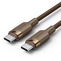 Дата кабель Vention USB-C to USB-C 1.0m 3A aluminum gold Фото