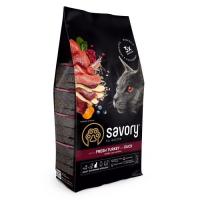 Сухий корм для кішок Savory Adult Cat Steril Fresh Turkey and Duck 2 кг Фото