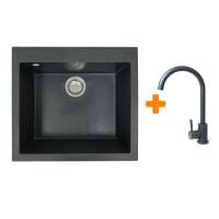 Мийка кухонна Adamant Univer графіт + змішувач Фото
