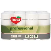 Бумажные полотенца Ruta Professional 2 слоя 8 рулонов Фото