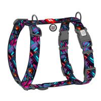 Шлея для собак WAUDOG H-подібна анатомічна Nylon з QR адресником "Нескін Фото