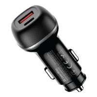 Зарядное устройство ColorWay USB-C PD45W + USB QC3.0 car adapter Фото