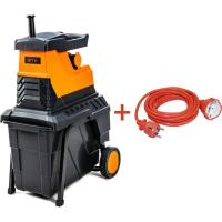 Садовый измельчитель GTM MS2800/45 KIT, 220В, 2800Вт, до 45мм, фреза, 60л + Фото