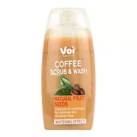 Гель для душу Voi Coffee Scrub & Wash Natural Fruit Seeds Whitening Фото