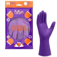 Перчатки хозяйственные Добра Господарочка Латексные Коллекция Выбойка Размер M Фото