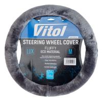 Чехол на руль VITOL M чорн./сір. Фото