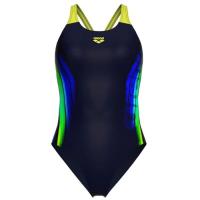 Купальник Arena Breath Swimsuit V Back Lb 008330-760 чорний, жовти Фото