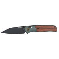 Нож SRM Medal 259L-AG, Brown Wood, Black Stonewash Фото