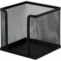 Підставка-куб для листів і паперів Buromax 10х10х10 см, wire mesh, black Фото