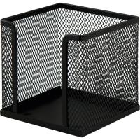 Підставка-куб для листів і паперів Buromax 10х10х10 см, wire mesh, black Фото
