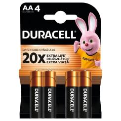 Батарейка Duracell AA лужні 4 шт. в упаковці Фото 1