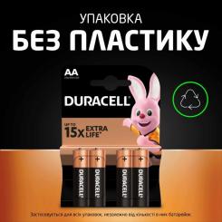 Батарейка Duracell AA лужні 4 шт. в упаковці Фото 6