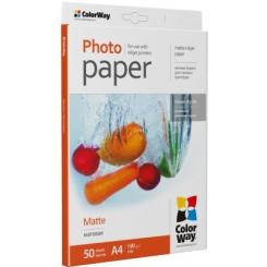 Фотобумага ColorWay A4 190г Matte 50ст. Фото 1