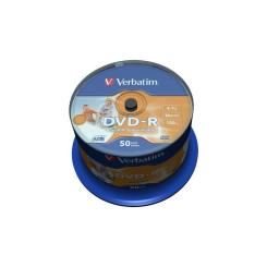 Диск DVD Verbatim 4.7Gb 16X CakeBox 50шт AZO Print Фото
