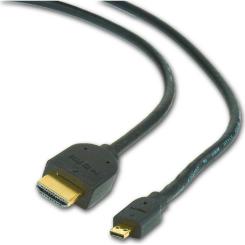 Кабель мультимедийный Cablexpert HDMI M to HDMI micro M 1.8m Фото