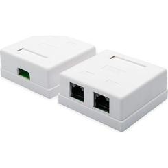 Компьютерная розетка Atcom RJ45 x2 UTP 5e Фото