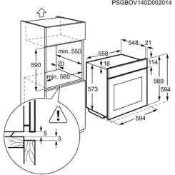 Электрический духовой шкаф electrolux eob96410ax