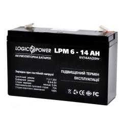 Батарея к ИБП LogicPower LPM 6В 14 Ач Фото