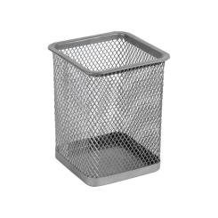 Подставка для ручек Axent square 80х80х100мм, wire mesh, silver Фото