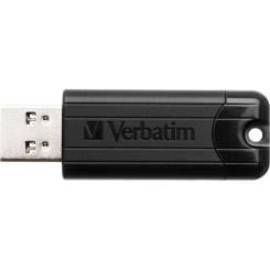 USB флеш накопитель Verbatim 16GB PinStripe Black USB 3.2 Фото 1