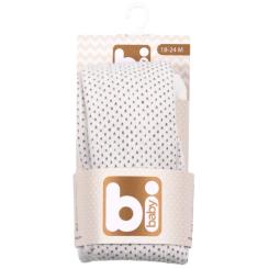 Колготки детские Bibaby для девочек в точечку белые Фото 3