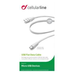 Дата кабель Cellularline USB 2.0 AM to Micro 5P 1.0m white Фото 2
