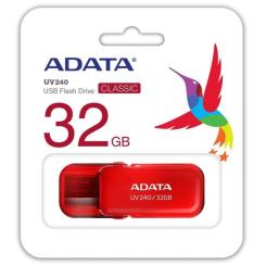 USB флеш накопитель ADATA 32GB UV240 Red USB 2.0 Фото 2