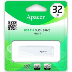 USB флеш накопитель Apacer 32GB AH336 White USB 2.0 Фото 3