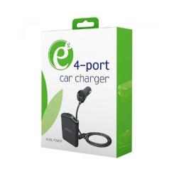 Зарядное устройство EnerGenie car 4xUSB 9.6 А Фото 3