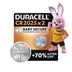 Батарейка Duracell CR 2025 специальная литиевая типа таблетка 2025 3V Фото