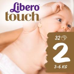 Подгузники Libero Touch 2 (3-6 кг) 32 шт Фото