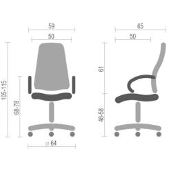 Офисное кресло Аклас Кап FX СН TILT Желтое Фото 5