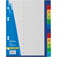Разделитель страниц Buromax А5 numeric, 12 dividers Фото