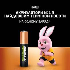 Аккумулятор Duracell AAA HR03 900mAh * 4 Фото 2