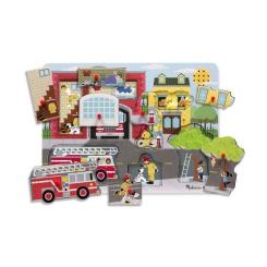 Развивающая игрушка Melissa&Doug Звуковой пазл "Пожарная часть" Фото 2