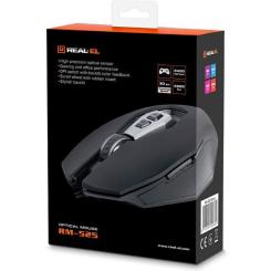 Мышка REAL-EL RM-525 USB Black Фото 4