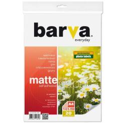 Фотобумага Barva A4 Everyday Matte, Self Adhesive 105г, 20с Фото