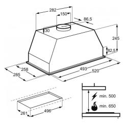 Вытяжка кухонная Electrolux LFG525W Фото 3