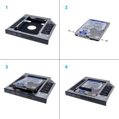 Фрейм-переходник Grand-X HDD 2,5'' SATA2/SATA3 Фото 3