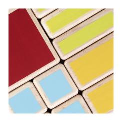 Игровой набор Guidecraft Manipulatives Дробові частини квадрата Фото 3