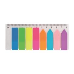 Стикер-закладка Buromax Plastic bookmarks 45x12mm, 8*25шт, neon Фото 1