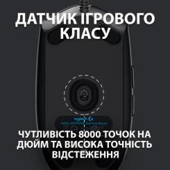 Мышка Logitech G102 Lightsync Black Фото 2