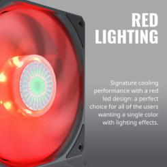 Кулер для корпуса CoolerMaster Master SickleFlow 120 Red Фото 4