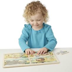 Пазл Melissa&Doug Мега 4 в 1 "Сафари" Фото 2