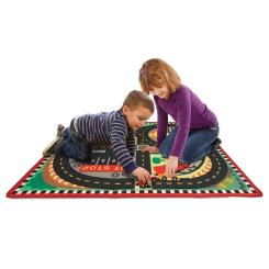 Детский коврик Melissa&Doug Гоночная трасса с машинками Фото 1