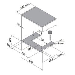 Вытяжка кухонная Pyramida HBE 60 (1100) SL BL Фото 9