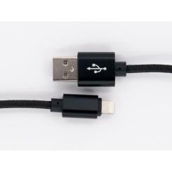 Дата кабель Dengos USB 2.0 AM to Lightning 1.0m black Фото 1